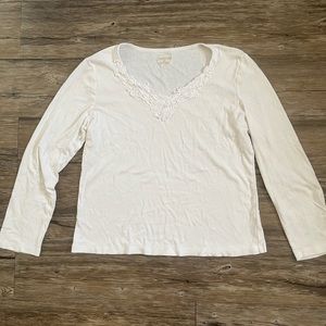 St. John’s Bay White Long Sleeve